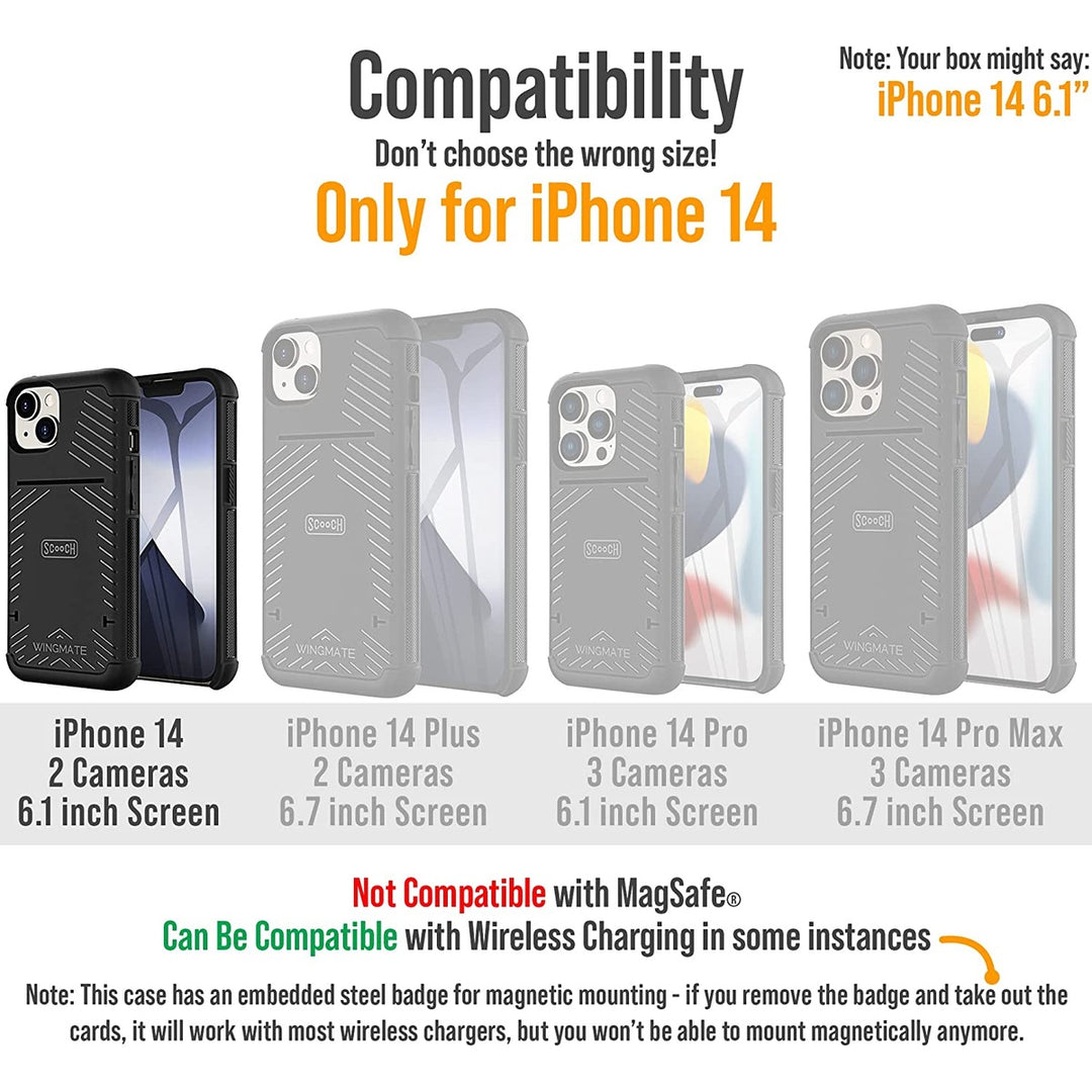 iPhone 14 Armor Wallet: Card Holder & Drop Shield - DOKUTRONIX