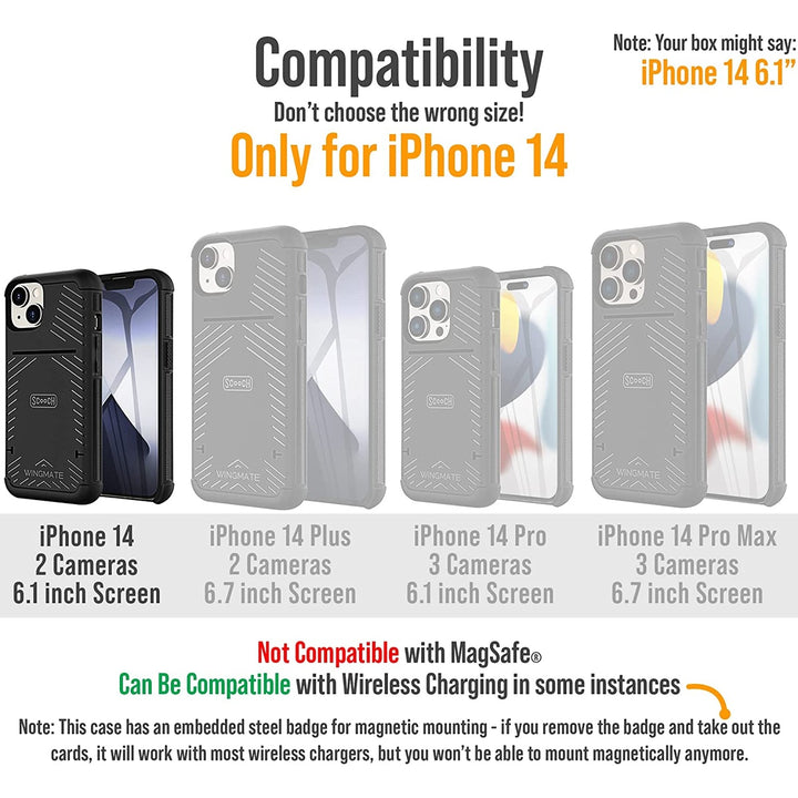 iPhone 14 Armor Wallet: Card Holder & Drop Shield - DOKUTRONIX