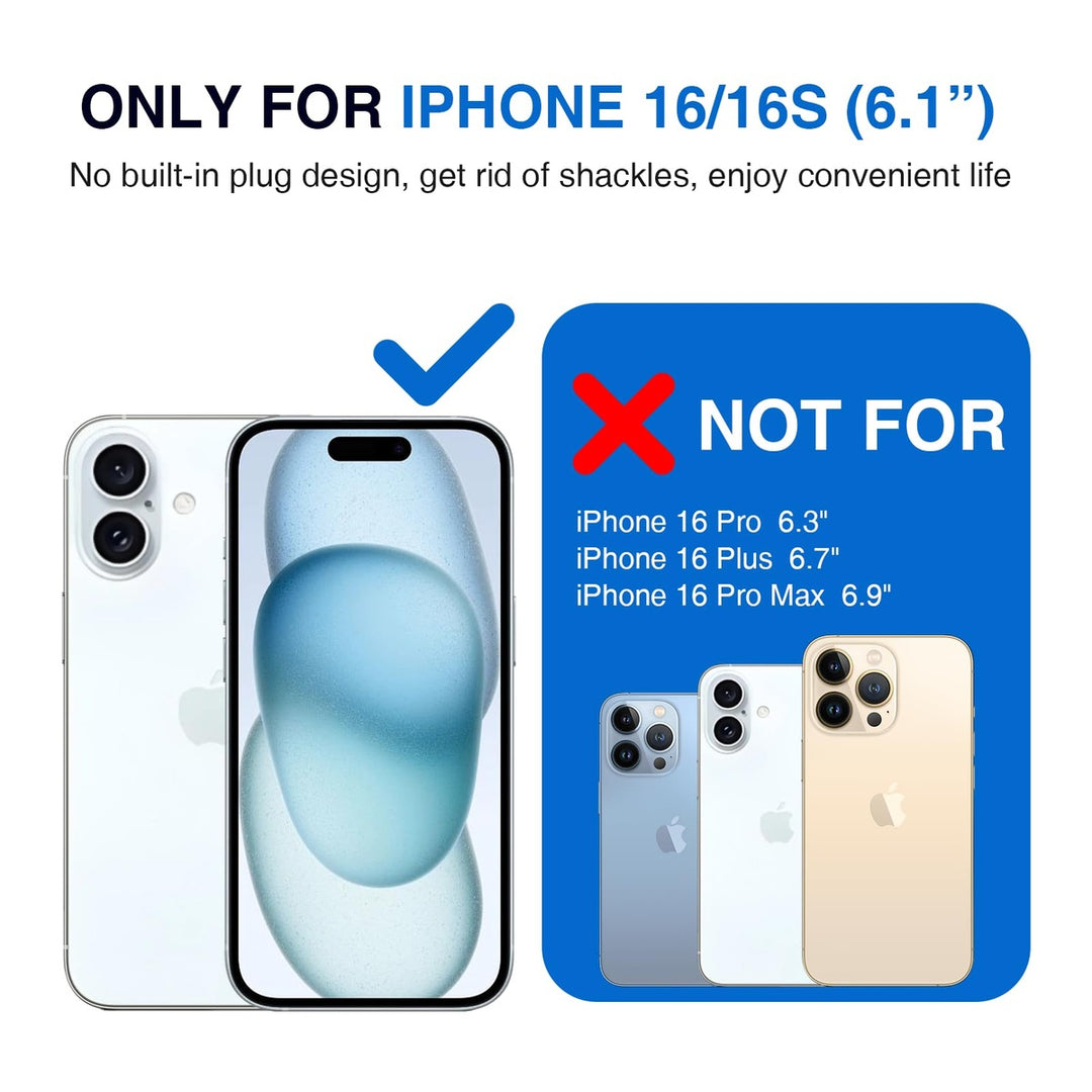 iPhone 16 Pro Max Slim Power Case 8500mAh Black - DOKUTRONIX