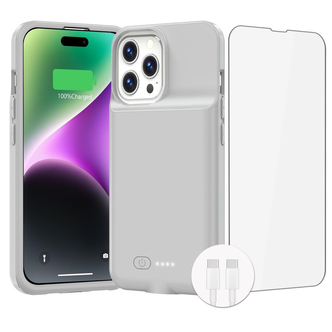 iPhone 16 Pro Max Slim Power Case 8500mAh Black - DOKUTRONIX