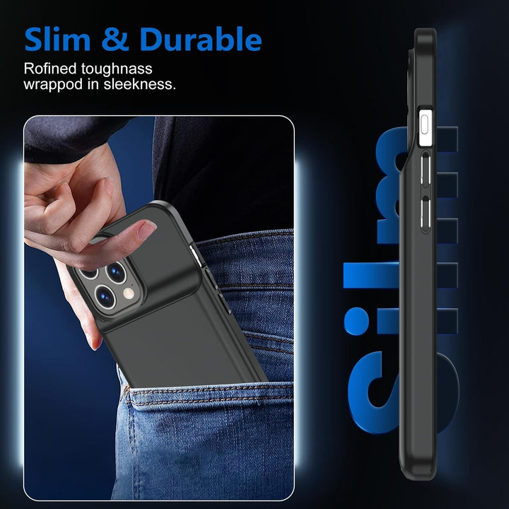 iPhone 16 Pro Max Slim Power Case 8500mAh Black - DOKUTRONIX