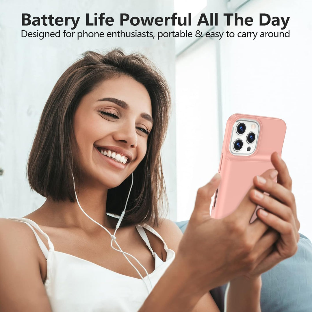 iPhone 16 Pro Max Slim Power Case 8500mAh Black - DOKUTRONIX