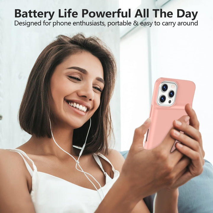 iPhone 16 Pro Max Slim Power Case 8500mAh Black - DOKUTRONIX