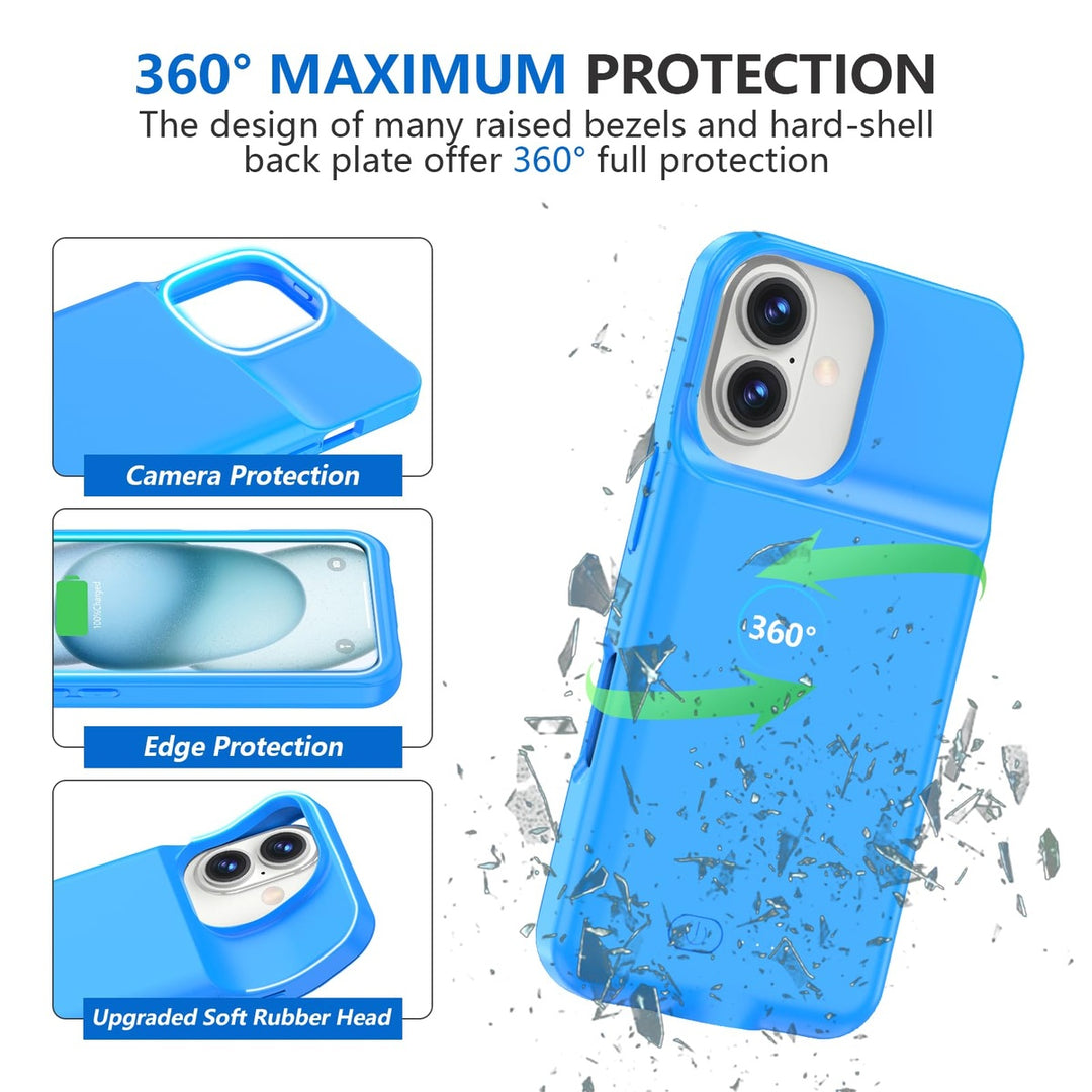 iPhone 16 Pro Max Slim Power Case 8500mAh Black - DOKUTRONIX