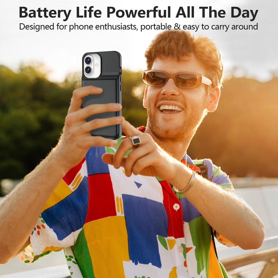 iPhone 16 Pro Max Slim Power Case 8500mAh Black - DOKUTRONIX