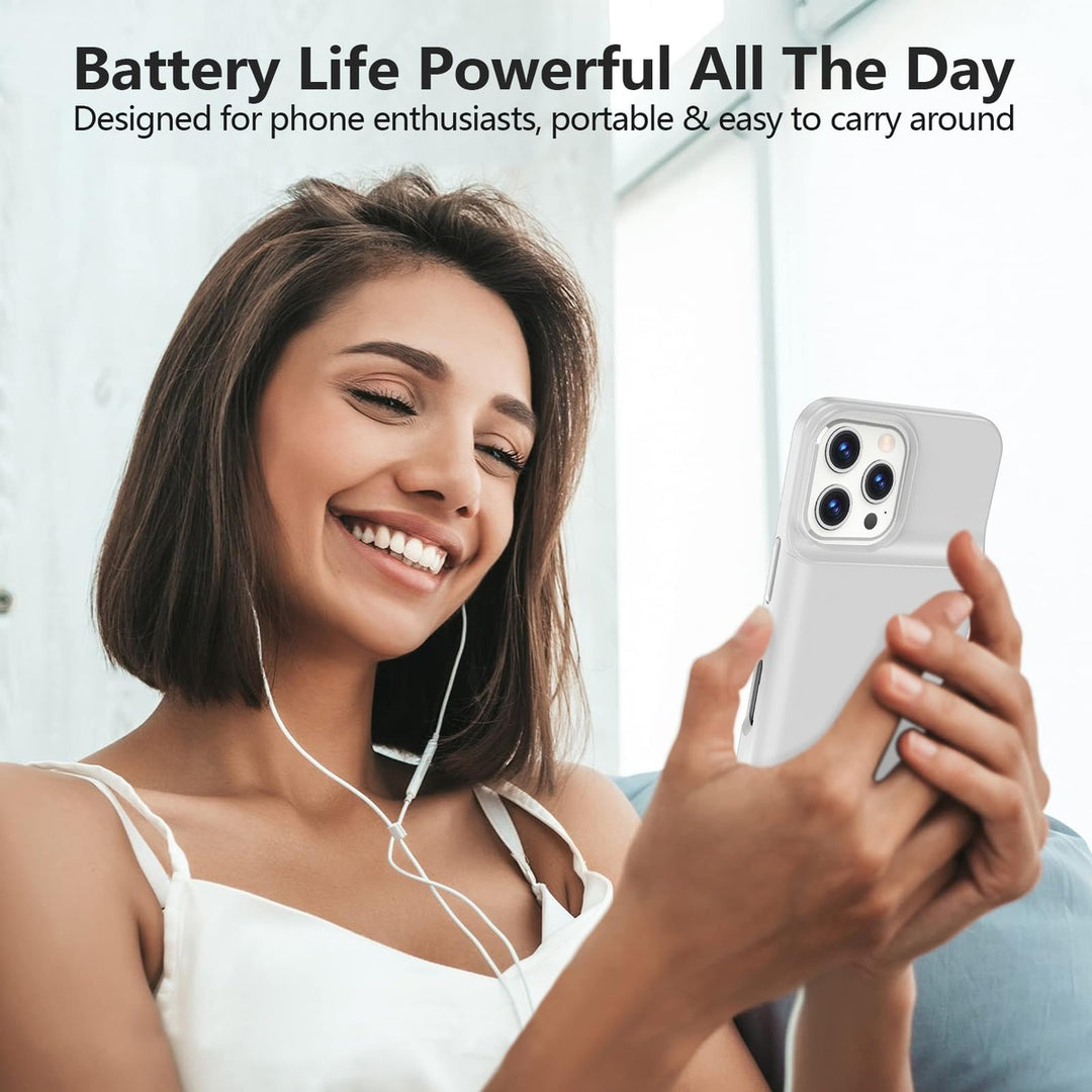 iPhone 16 Pro Max Slim Power Case 8500mAh Black - DOKUTRONIX