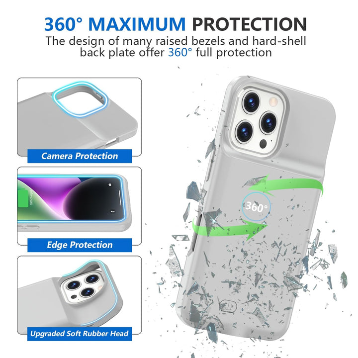 iPhone 16 Pro Max Slim Power Case 8500mAh Black - DOKUTRONIX