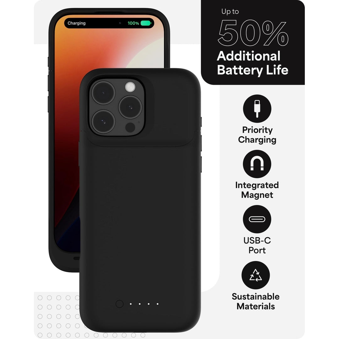 Mophie Max Power Case – 3000mAh Battery Case for iPhone 16/16 Pro/16 Pro Max - DOKUTRONIX