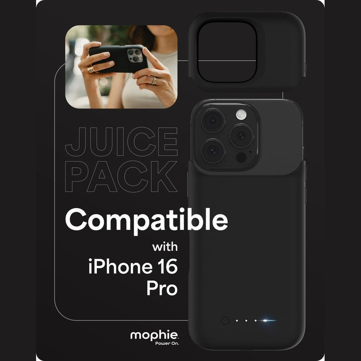 Mophie Max Power Case – 3000mAh Battery Case for iPhone 16/16 Pro/16 Pro Max - DOKUTRONIX