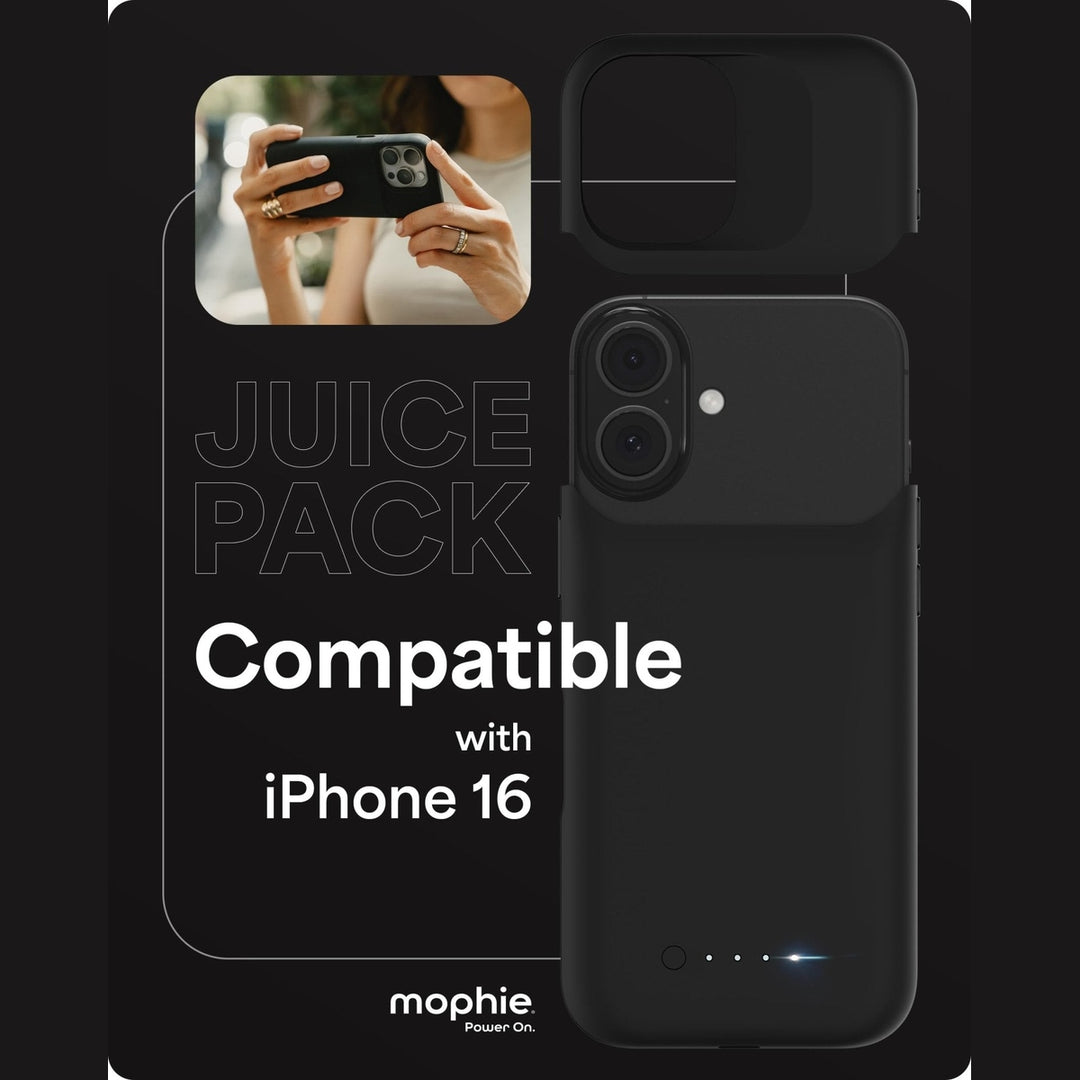 Mophie Max Power Case – 3000mAh Battery Case for iPhone 16/16 Pro/16 Pro Max - DOKUTRONIX