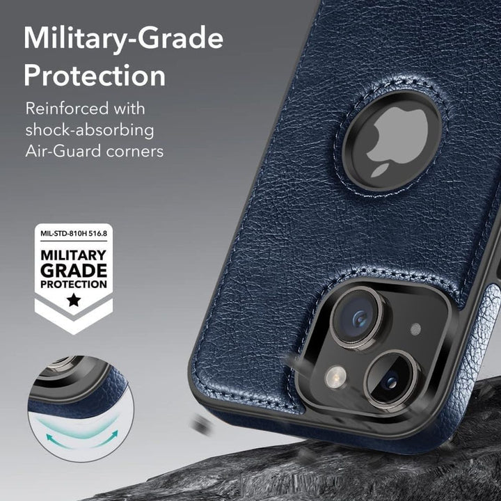 iPhone 16 Pro Max Brown Leather MagSafe Case with Kickstand - DOKUTRONIX