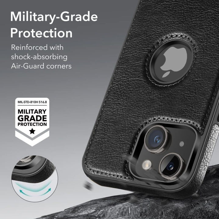 iPhone 16 Pro Max Brown Leather MagSafe Case with Kickstand - DOKUTRONIX