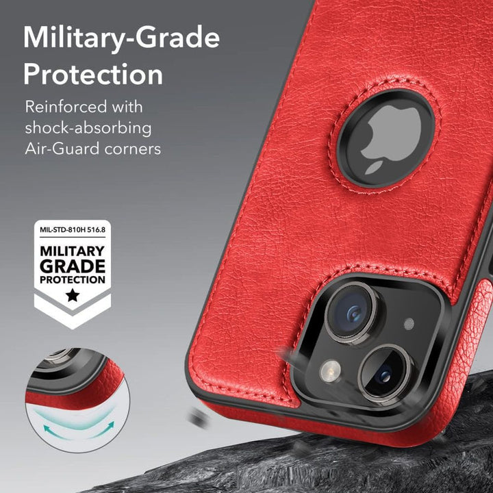 iPhone 16 Pro Max Brown Leather MagSafe Case with Kickstand - DOKUTRONIX