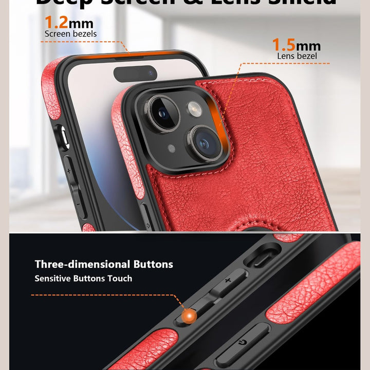 iPhone 16 Pro Max Brown Leather MagSafe Case with Kickstand - DOKUTRONIX