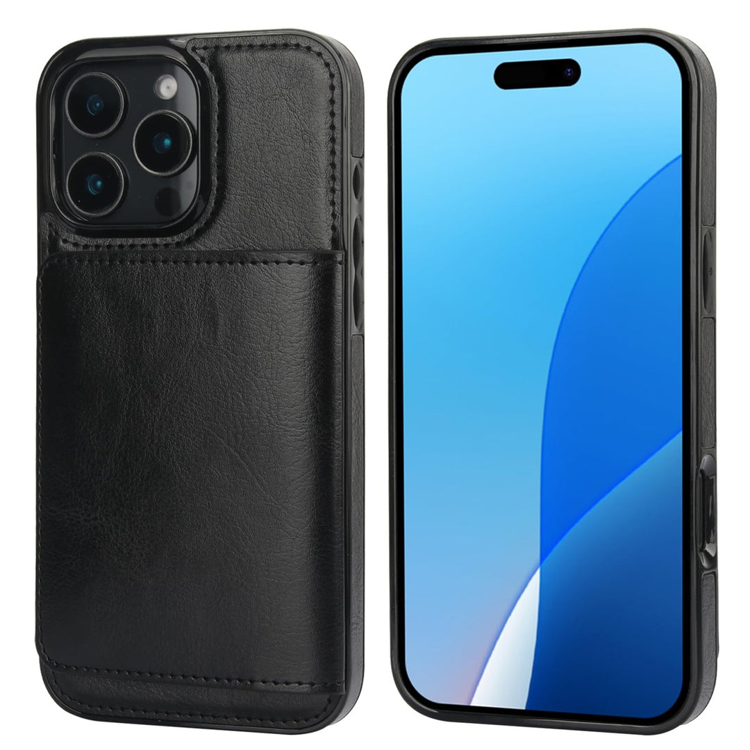 iPhone 16 Pro Max Brown Leather Wallet Case - DOKUTRONIX