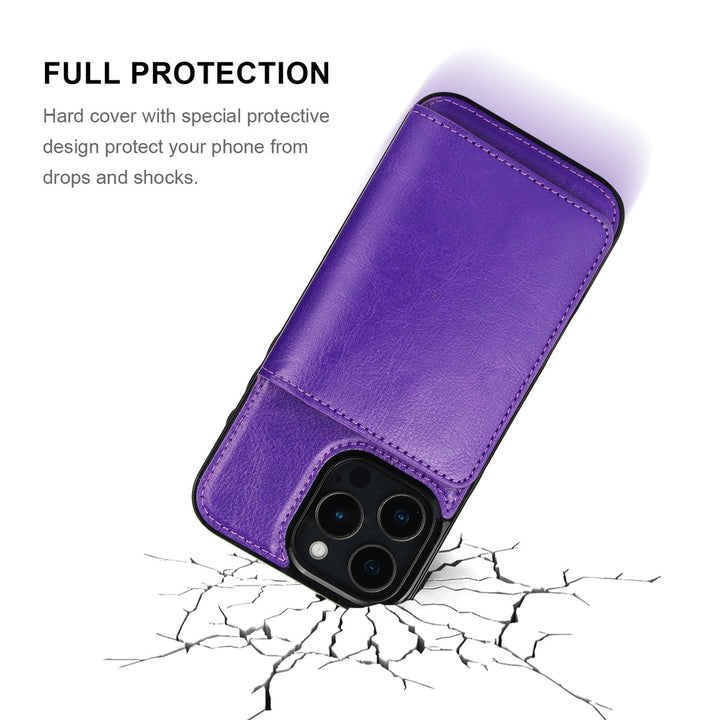 iPhone 16 Pro Max Brown Leather Wallet Case - DOKUTRONIX