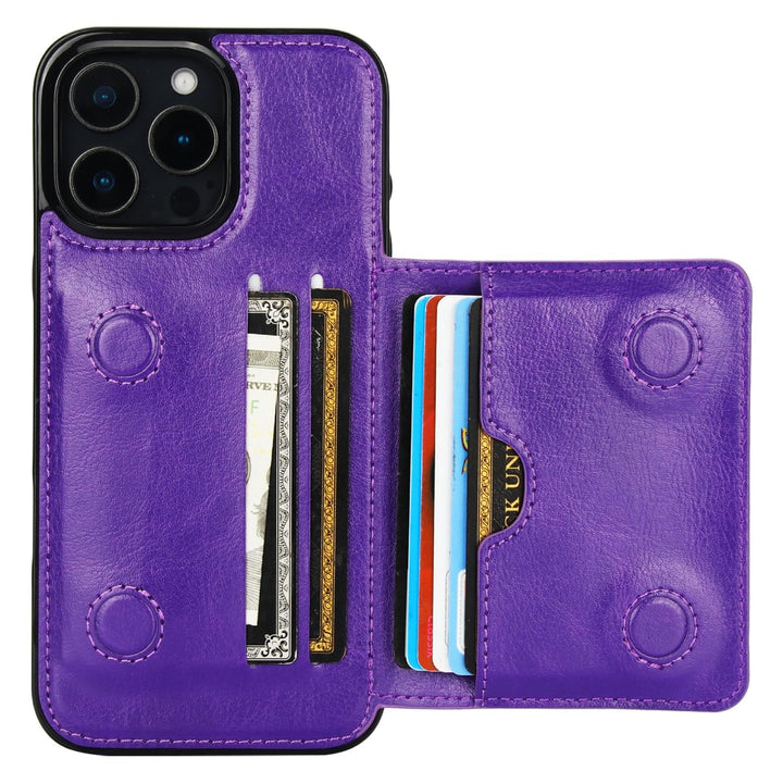 iPhone 16 Pro Max Brown Leather Wallet Case - DOKUTRONIX