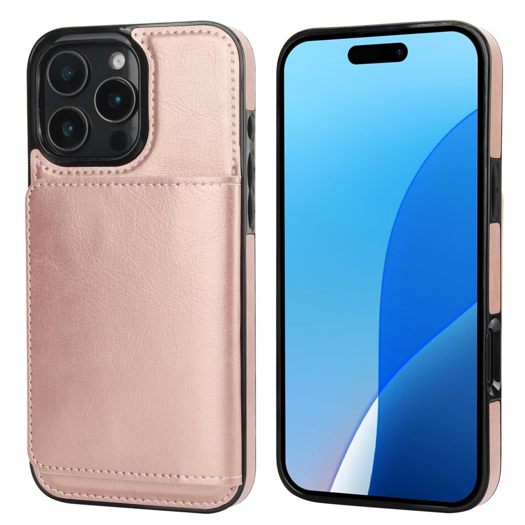 iPhone 16 Pro Max Brown Leather Wallet Case - DOKUTRONIX