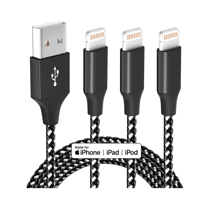 iPhone 10FT MFi Certified Charger 3-Pack - DOKUTRONIX