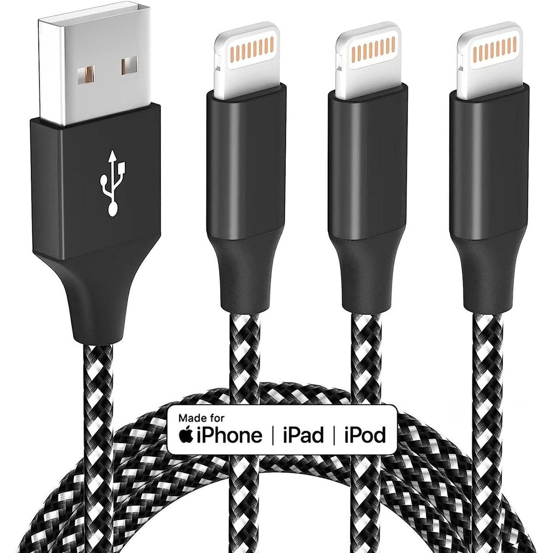 iPhone 10FT MFi Certified Charger 3-Pack - DOKUTRONIX
