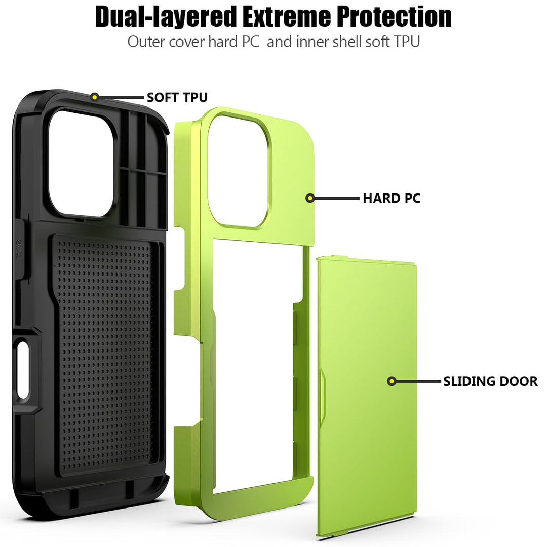 iPro16 CardSafe Case - Fluorescent Green - DOKUTRONIX
