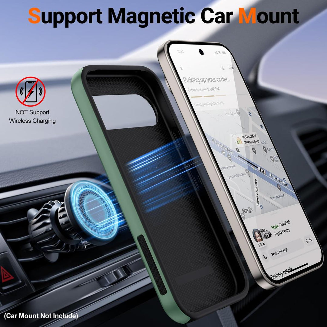 JAME Slim Shockproof Case for Pixel 9 Pro XL - Alpine Green - DOKUTRONIX