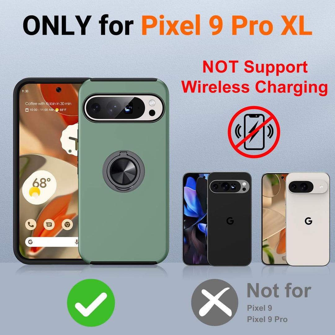 JAME Slim Shockproof Case for Pixel 9 Pro XL - Alpine Green - DOKUTRONIX