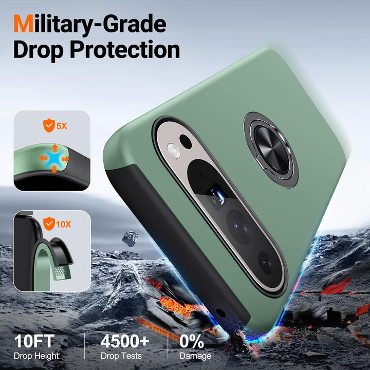 JAME Slim Shockproof Case for Pixel 9 Pro XL - Alpine Green - DOKUTRONIX