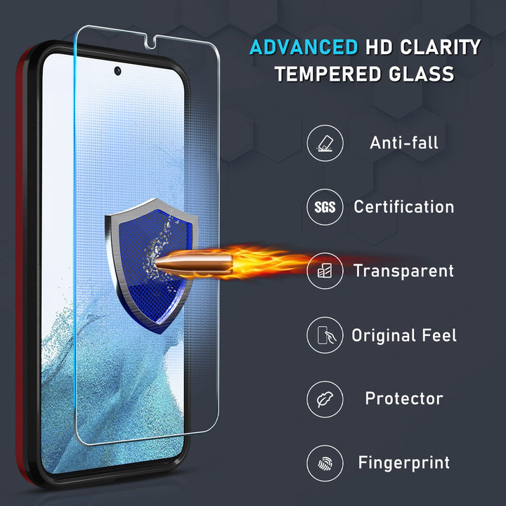 Janmitta Galaxy S23+ Red Heavy-Duty Case & Protectors - DOKUTRONIX