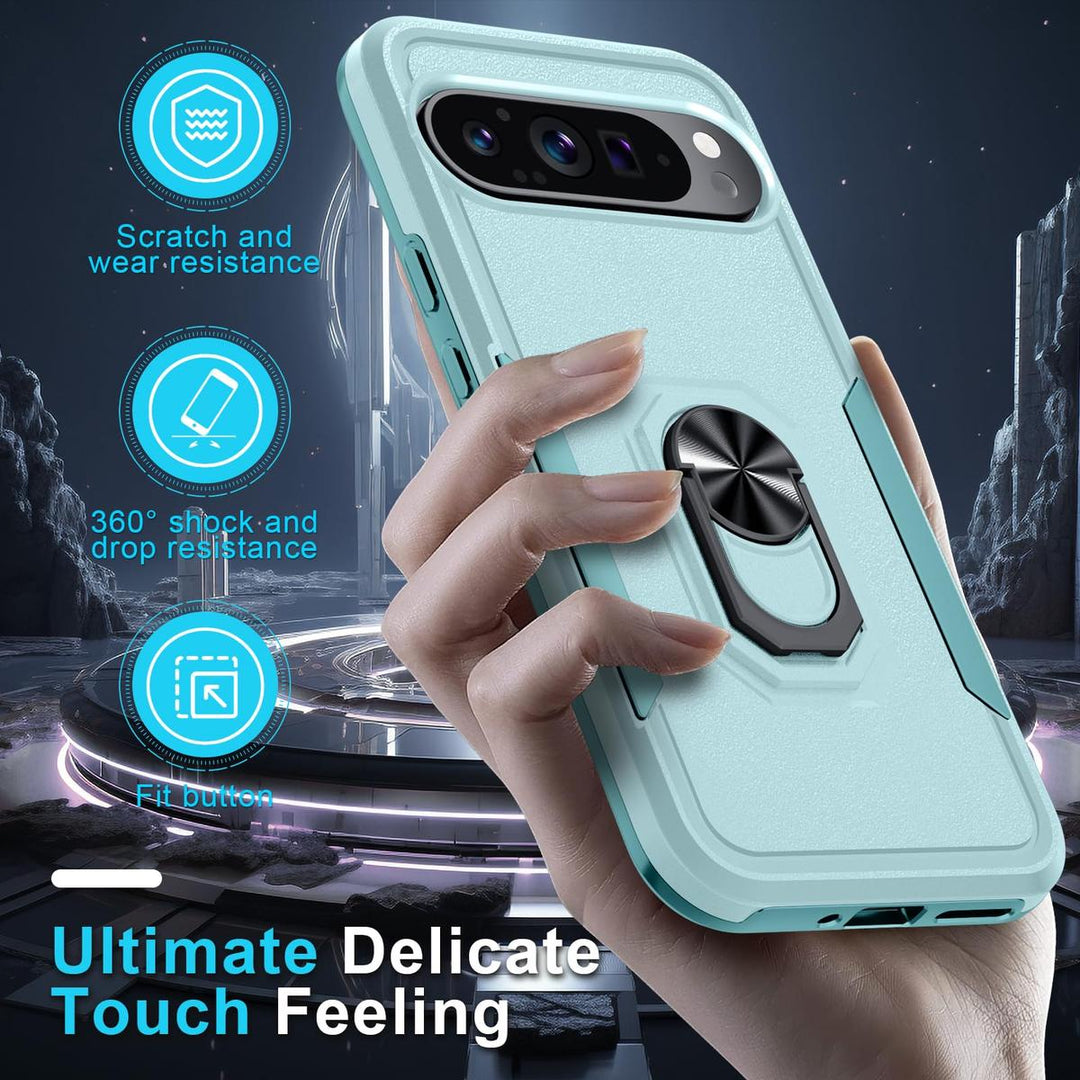 Janmitta Mint Green Heavy-Duty Pixel 9 Pro XL Case - DOKUTRONIX