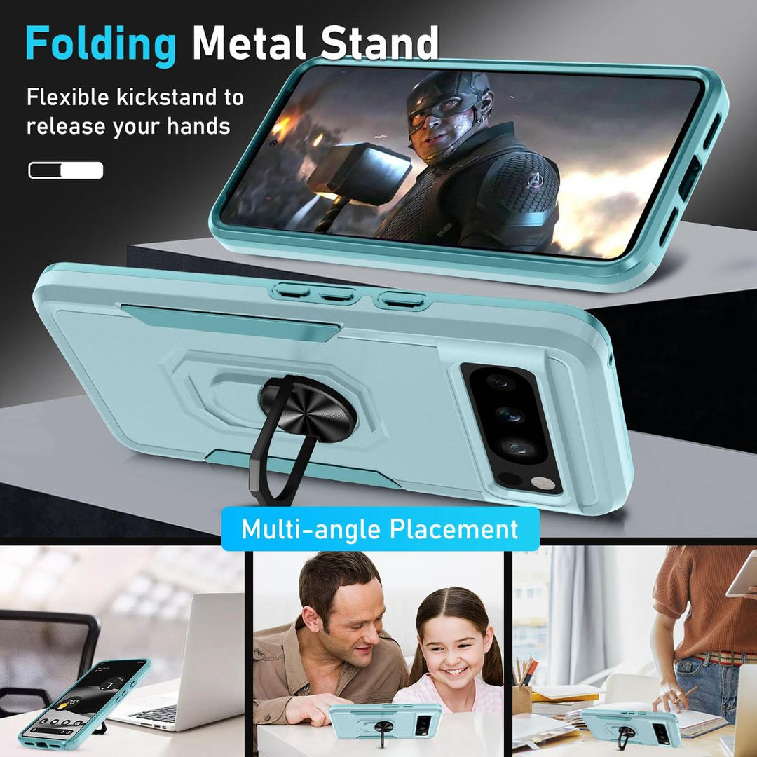 Janmitta Mint Green Pixel 8 Pro Heavy Duty Case - DOKUTRONIX