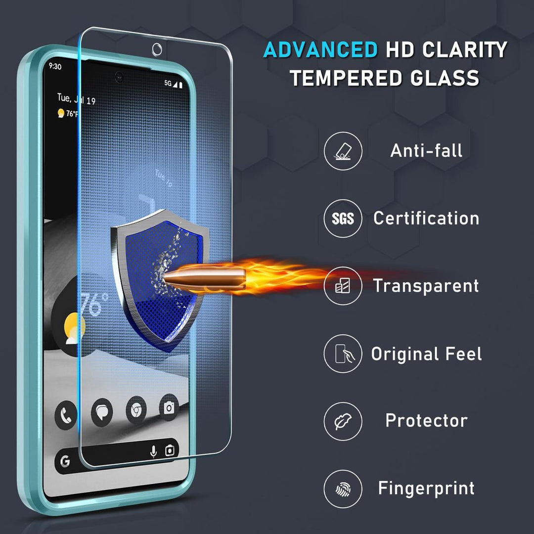 Janmitta Mint Green Pixel 8 Pro Heavy Duty Case - DOKUTRONIX