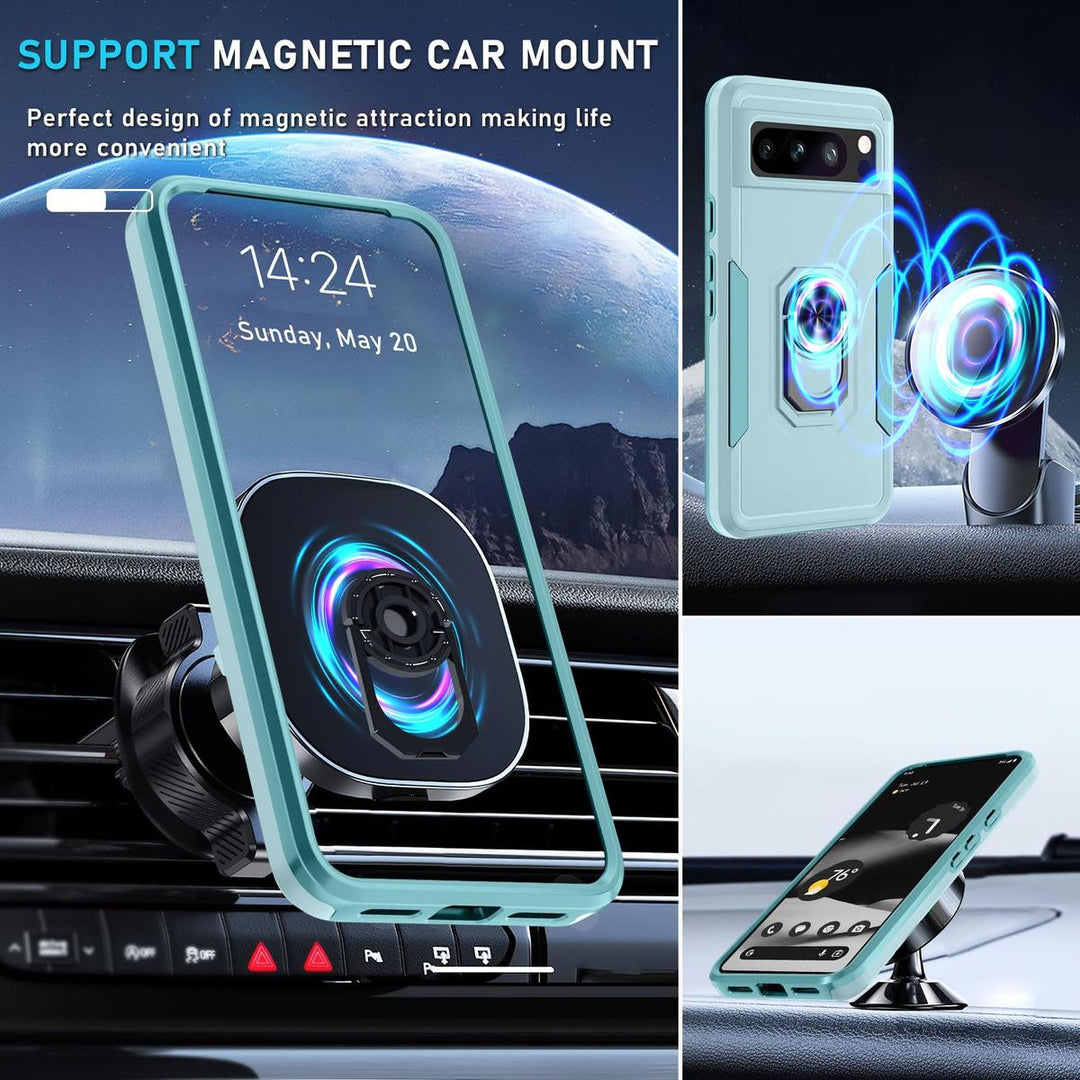 Janmitta Mint Green Pixel 8 Pro Heavy Duty Case - DOKUTRONIX