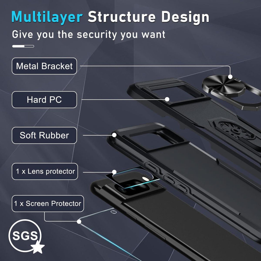 Janmitta Pixel 8 Pro Heavy-Duty Case & Protectors - DOKUTRONIX