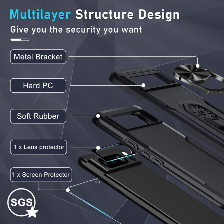 Janmitta Pixel 8 Pro Heavy-Duty Case & Protectors - DOKUTRONIX