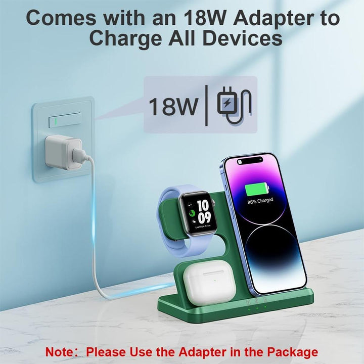 JARGOU Trio Charger - Green - DOKUTRONIX