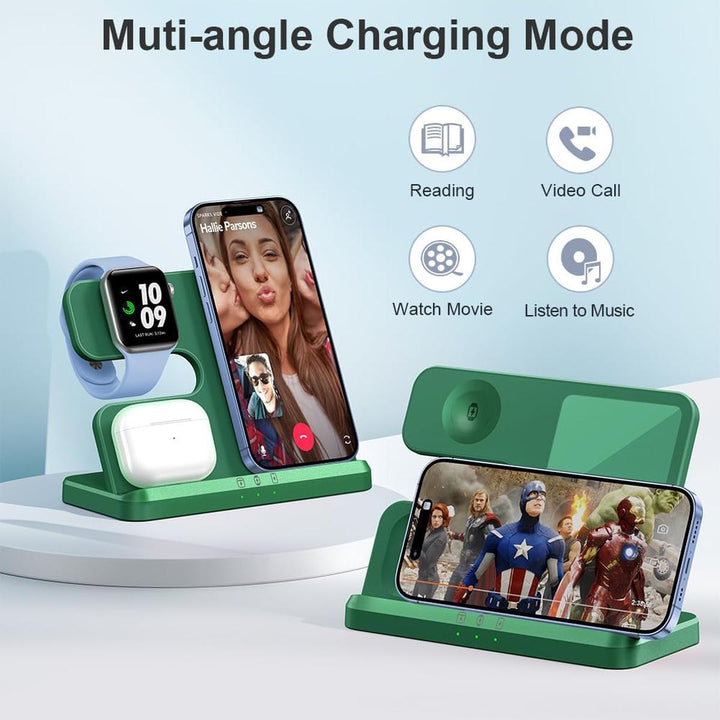 JARGOU Trio Charger - Green - DOKUTRONIX