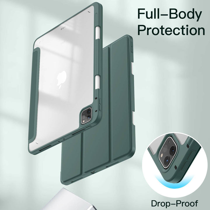 JETech Slim Clear iPad Pro Case with Pencil Holder - DOKUTRONIX