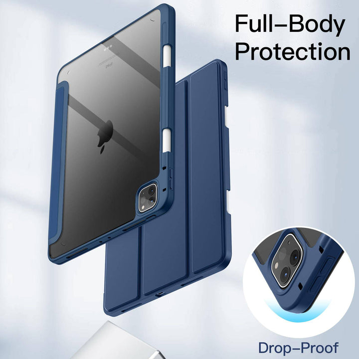 JETech Slim Clear iPad Pro Case with Pencil Holder - DOKUTRONIX