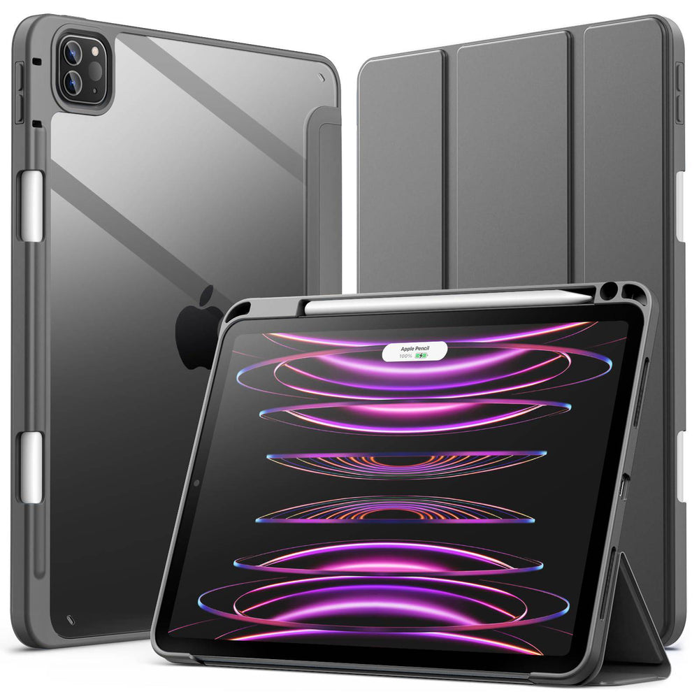 JETech Slim Clear iPad Pro Case with Pencil Holder - DOKUTRONIX