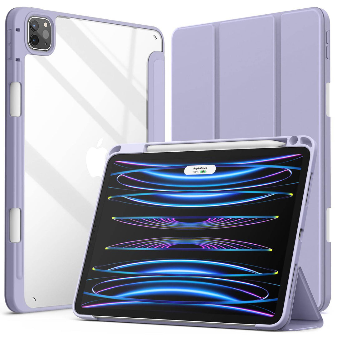 JETech Slim Clear iPad Pro Case with Pencil Holder - DOKUTRONIX