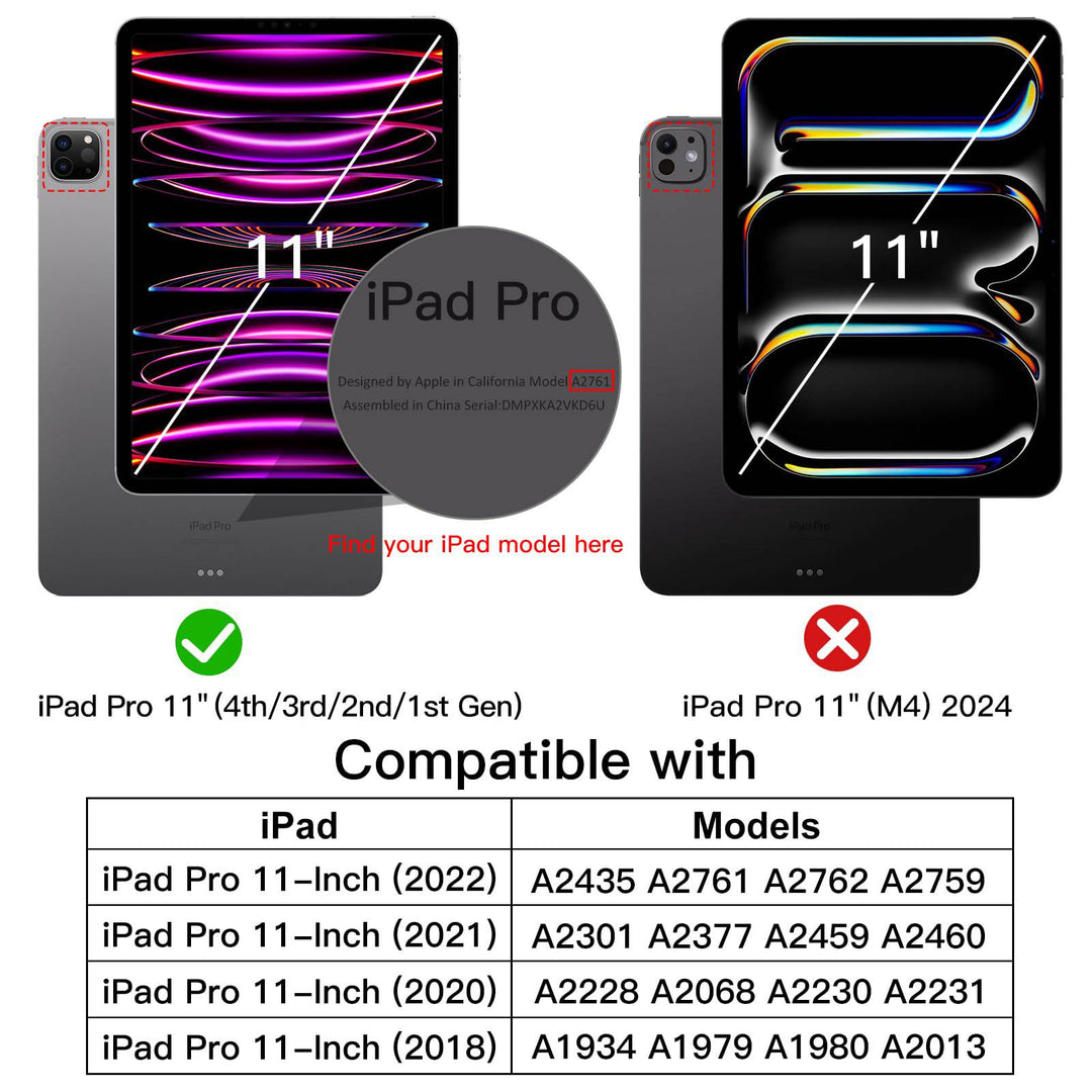 JETech Slim Clear iPad Pro Case with Pencil Holder - DOKUTRONIX