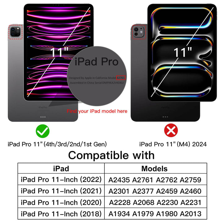 JETech Slim Clear iPad Pro Case with Pencil Holder - DOKUTRONIX