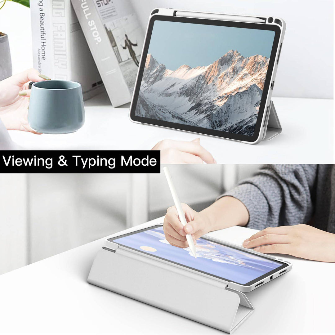 JETech Slim Clear iPad Pro Case with Pencil Holder - DOKUTRONIX