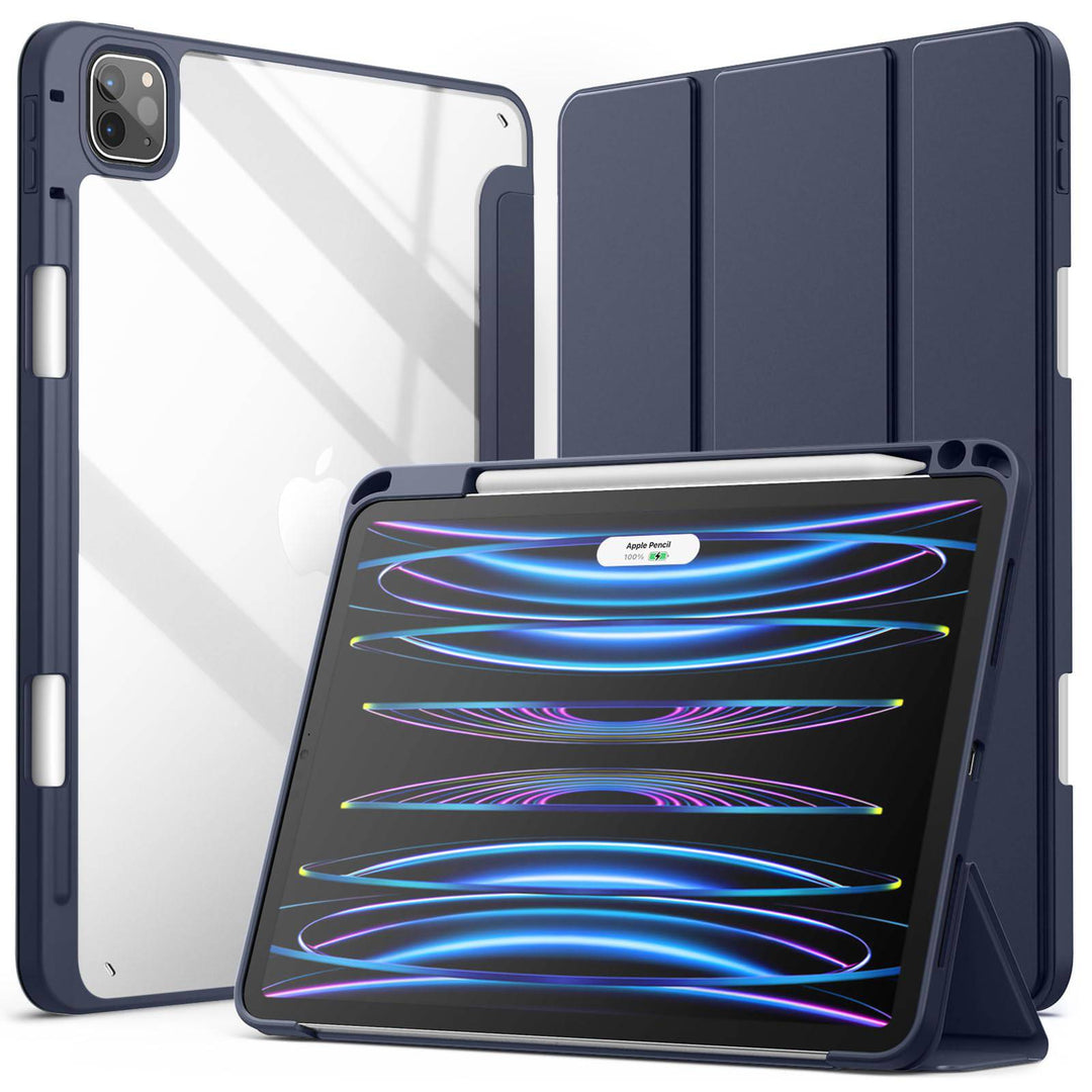 JETech Slim Clear iPad Pro Case with Pencil Holder - DOKUTRONIX