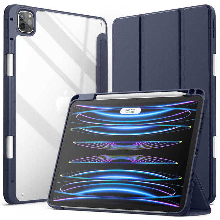 JETech Slim Clear iPad Pro Case with Pencil Holder - DOKUTRONIX