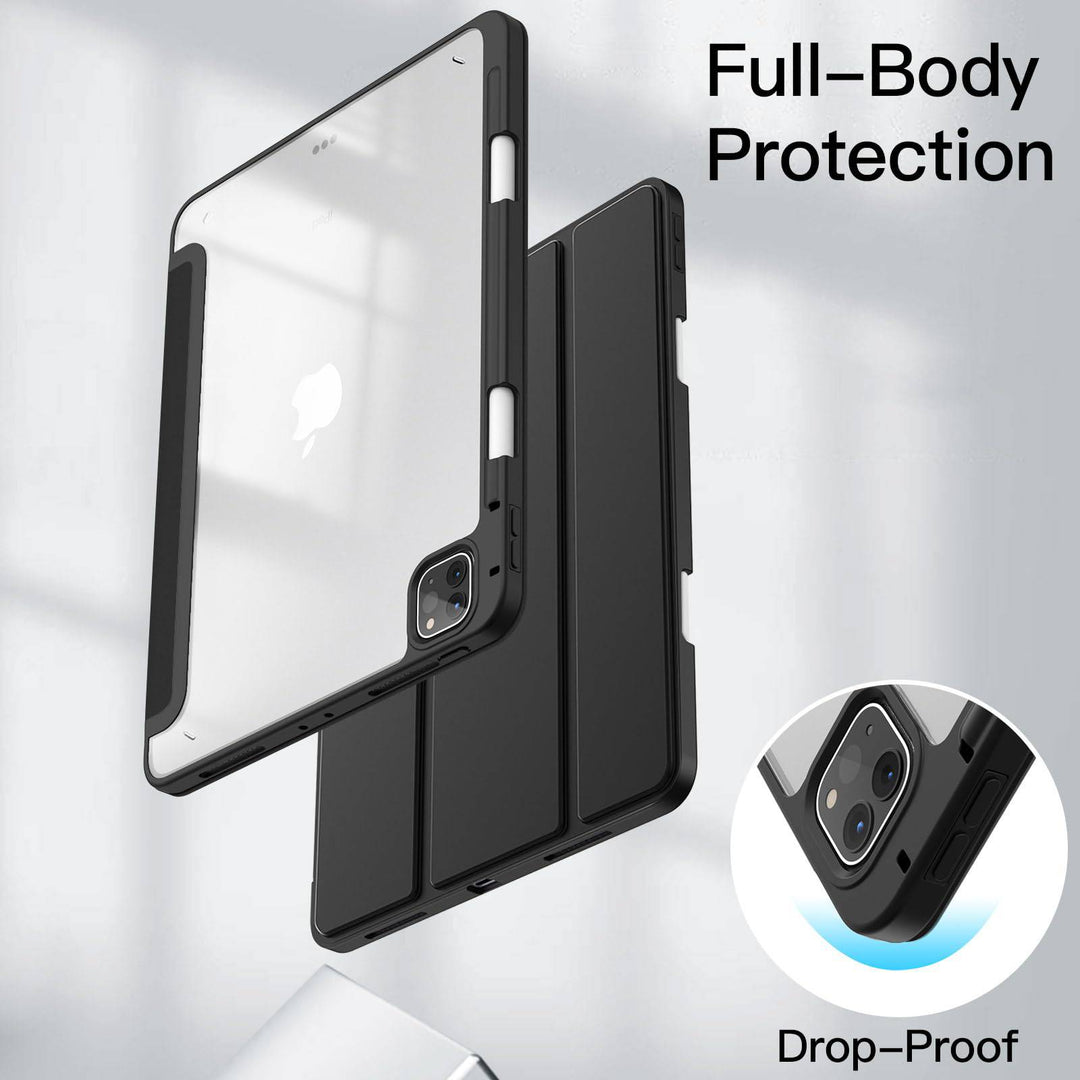 JETech Slim Clear iPad Pro Case with Pencil Holder - DOKUTRONIX