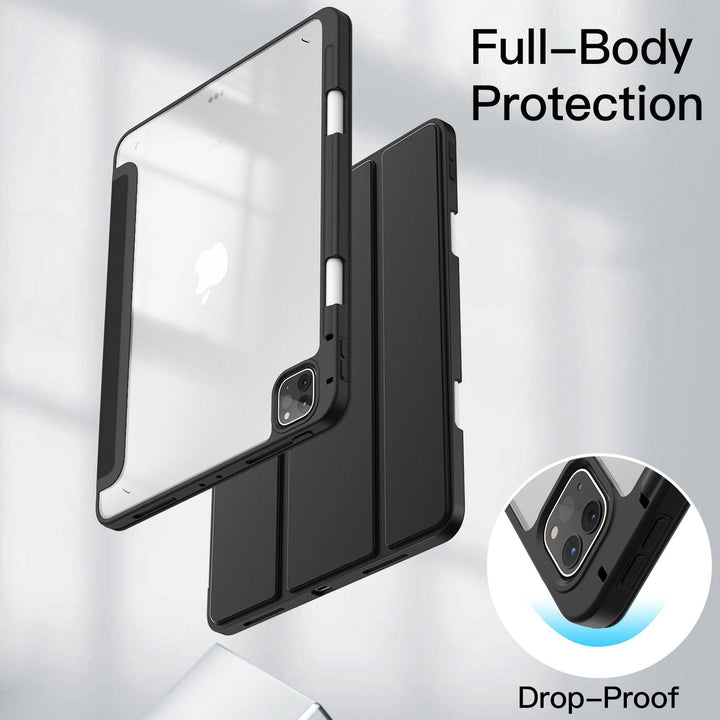 JETech Slim Clear iPad Pro Case with Pencil Holder - DOKUTRONIX