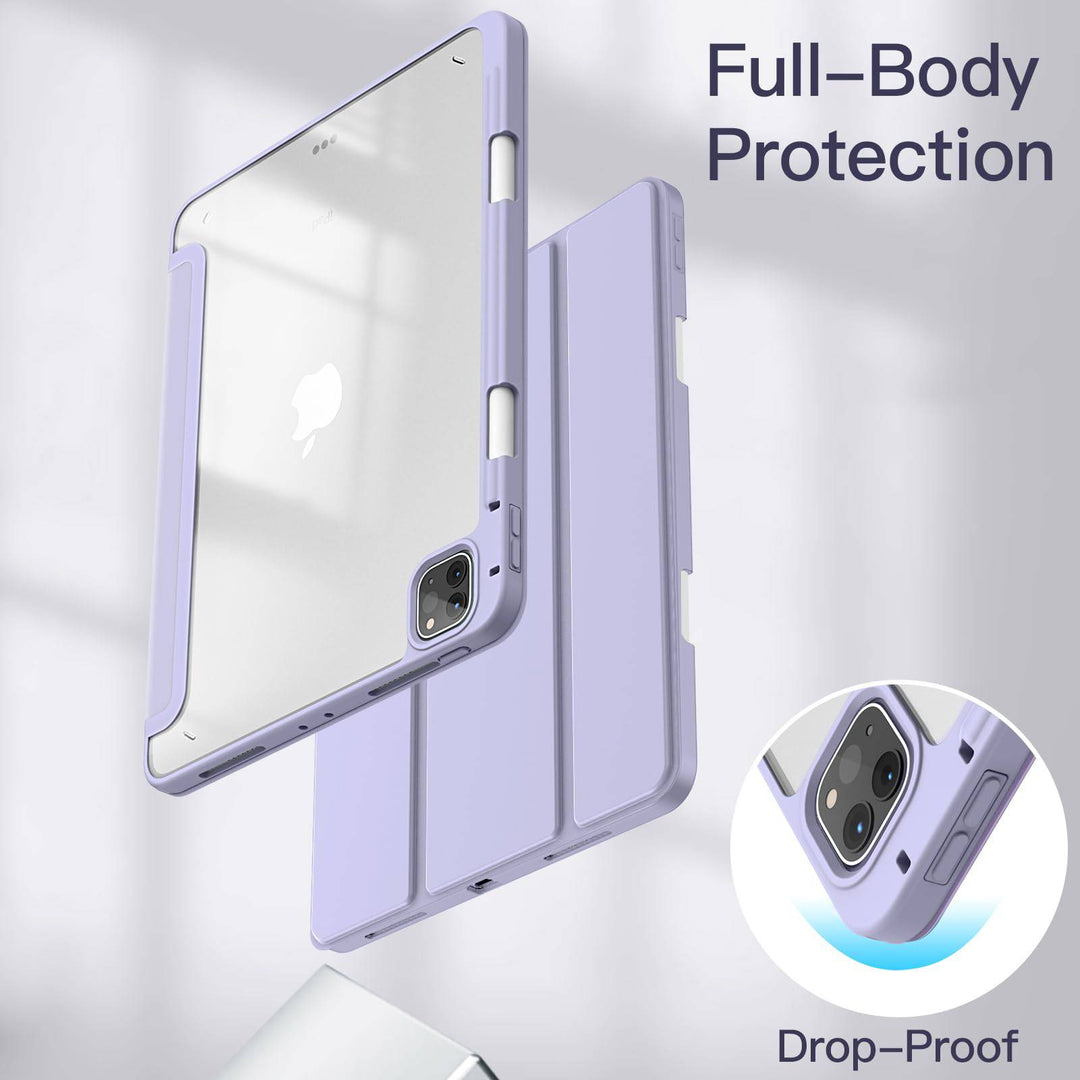 JETech Slim Clear iPad Pro Case with Pencil Holder - DOKUTRONIX