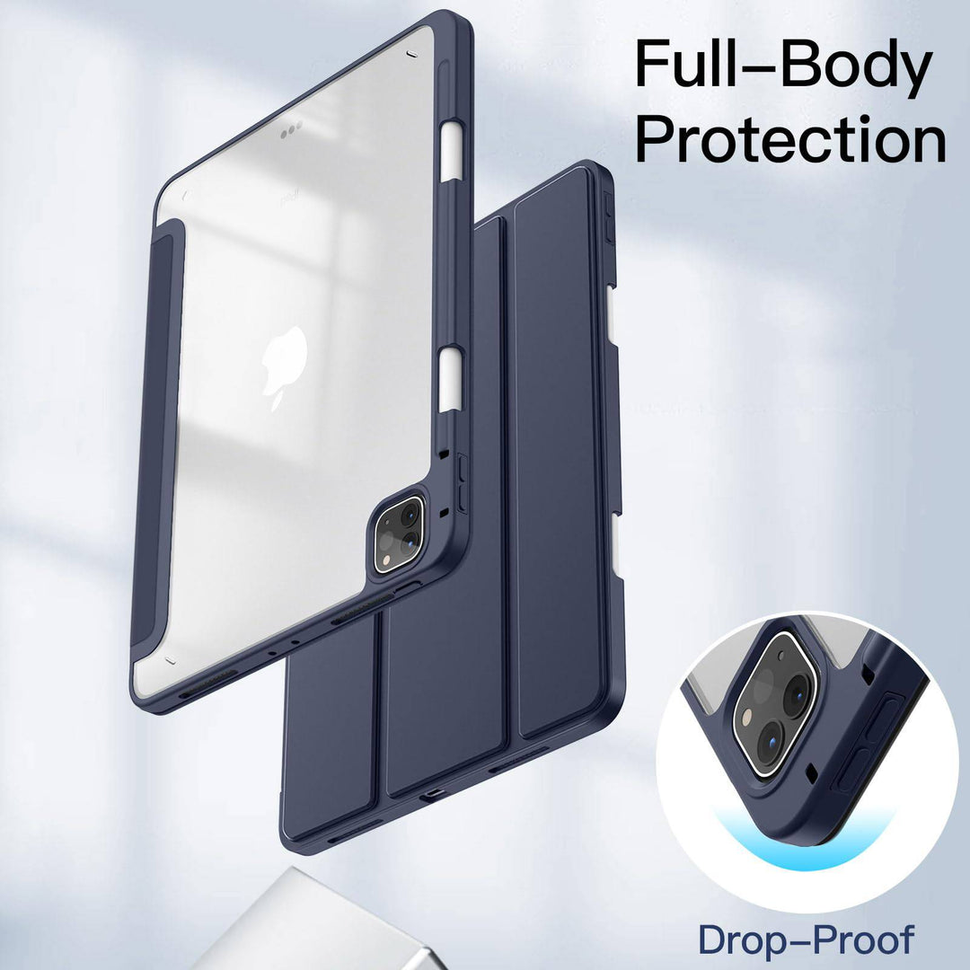 JETech Slim Clear iPad Pro Case with Pencil Holder - DOKUTRONIX